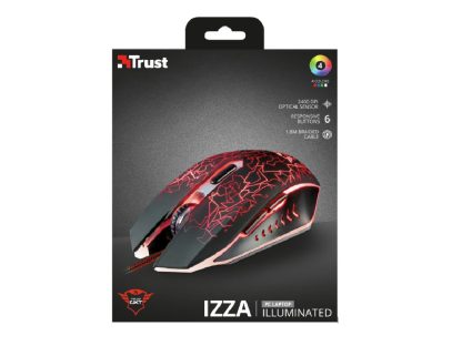 Miš TRUST GXT 105 Izza žični/gaming/crna