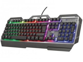 Tastatura TRUST Ziva žicna/LED/gaming/crna